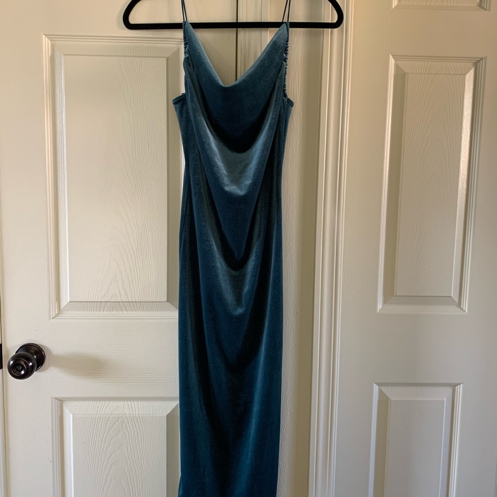 Velvety Teal dress